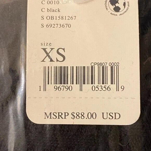 Free People Juicy Long Sleeve thermal Top in black  size XS NWT msrp‎ $88 - Picture 3 of 3